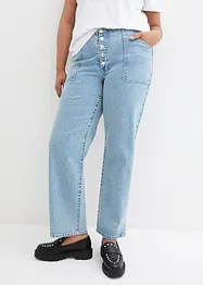 Straight Jeans Mid Waist, Stretch, bonprix