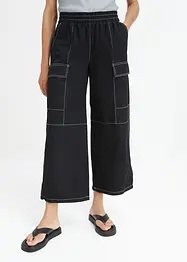 Pantalon cargo à coutures contrastantes, bonprix