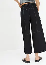 Pantalon cargo à coutures contrastantes, bonprix