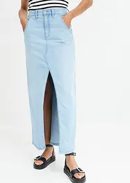 Maxi-Jeansrock mit Schlitz, bonprix