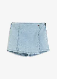 Jupe-short en jean style portefeuille, bonprix