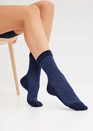 Socken mit druckfreiem Bündchen mit Bio-Baumwolle (5er Pack), bonprix