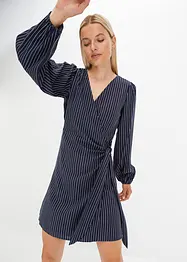 Robe portefeuille à fines rayures, bonprix