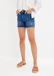 Short en jean orné de broderies, BODYFLIRT