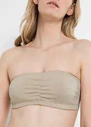 Lot de 2 soutiens-gorge bandeau coton jusqu’au bonnet B, bonprix