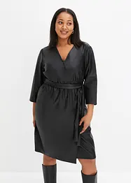 Lederimitat-Kleid, bonprix