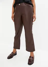 Pantalon 7/8 enduit et évasé, bonprix