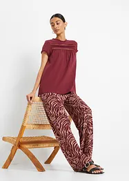 Baumwoll-Shirt mit Spitze, bonprix