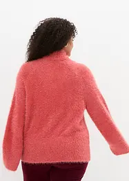 Federgarn-Pullover mit weiten Ärmeln, Boxy-Fit, bonprix