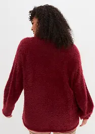 Pullover mit kuscheligem Federgarn, bonprix