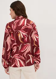 Blouse à lavallière en satin brillant, bonprix