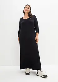 Robe longue légèrement trapèze en viscose, bonprix