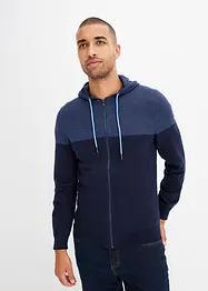 Gilet en maille à capuche, bonprix