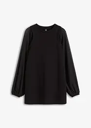 Sweatshirt mit Mesh-Ärmeln, bonprix