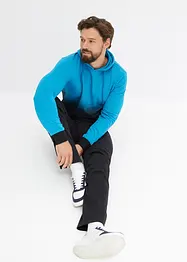 Sweat à capuche avec polyester, en dégradé de couleur, bonprix