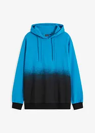 Sweat à capuche avec polyester, en dégradé de couleur, bonprix