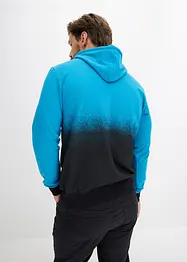 Kapuzensweatshirt mit recyceltem Polyester, Farbverlauf, bonprix