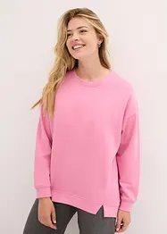 Oversize Sweatshirt mit kleinen Schlitzen am Saum, bonprix