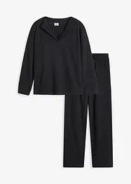 Ensemble loungewear en jersey texturé, bonprix