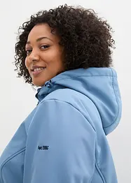 Veste longue softshell fonctionnelle avec polaire peluche, bonprix