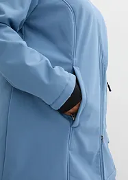 Veste longue softshell fonctionnelle avec polaire peluche, bonprix