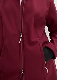 Veste longue softshell fonctionnelle avec polaire peluche, bonprix