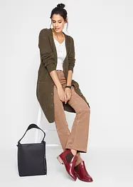 Pantalon en velours côtelé extensible, Bootcut, bonprix