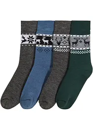 Lot de 4 paires de chaussettes thermo mixtes, bpc bonprix collection