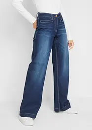 Jean large taille mi-haute élastiquée, bonprix