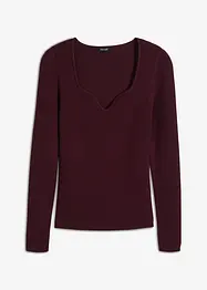 Pullover mit Herzauschnitt, bonprix