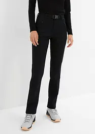 Pantalon technique imperméable en twill extensible avec ceinture, coupe droite, bonprix