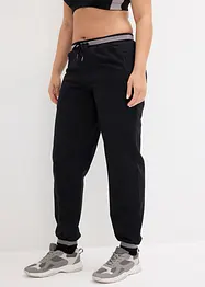 Lot de 2 pantalons sweat à finitions côtelées, bonprix