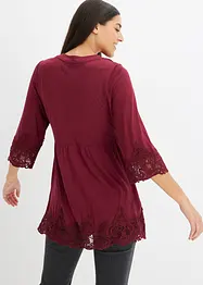 Tunika-Shirt mit Spitze, bonprix