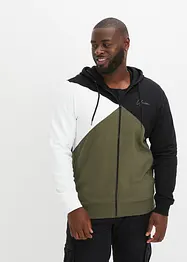 Sweat zippé à capuche 100% coton, bonprix