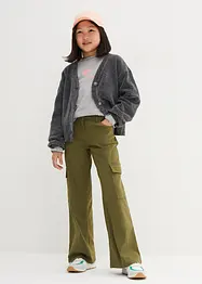 Mädchen Cargohose, wide Leg, bonprix