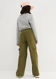 Mädchen Cargohose, wide Leg, bonprix