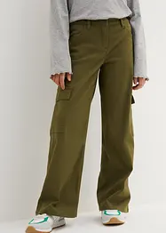 Mädchen Cargohose, wide Leg, bonprix