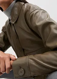 Blouson en cuir nappa d'agneau, bonprix