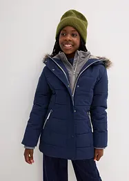 Mädchen Winterjacke in 2 in 1 Optik, bonprix