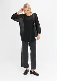 Oversize-Pullover mit Ajourmuster, bonprix