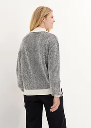 Pull rayé avec col montant, bonprix