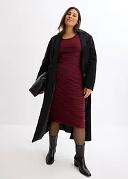 Robe rayée en jersey côtelé, bonprix