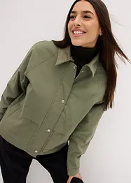 Jacke mit Cord-Stehkragen, bonprix