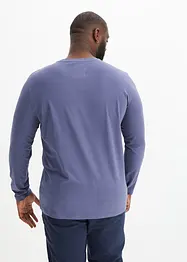 Essential Henleyshirt, Langarm mit Bio-Baumwolle, bonprix