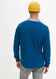 Piquè-Poloshirt aus Bio-Baumwolle, Langarm, bonprix