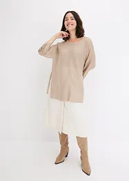 Oversize-Pullover mit Ajourmuster, bonprix