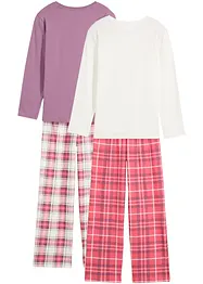 Mädchen Pyjama mit Bio-Baumwolle (Doppelpack 2-tlg. Set), bonprix