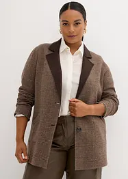 Wende-Wollblazer mit Glencheck, bonprix