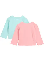 Lot de 2 T-shirts manches longues bébé, bonprix