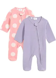 Baby Fleece-Overall (2er Pack), bonprix